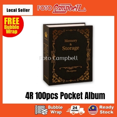 4R Album 100pcs, 4R Album Gambar (Ready Stock)Pocket Album--- classic black