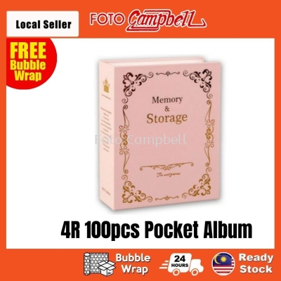 4R Album 100pcs, 4R Album Gambar (Ready Stock)Pocket Album--- classic pink