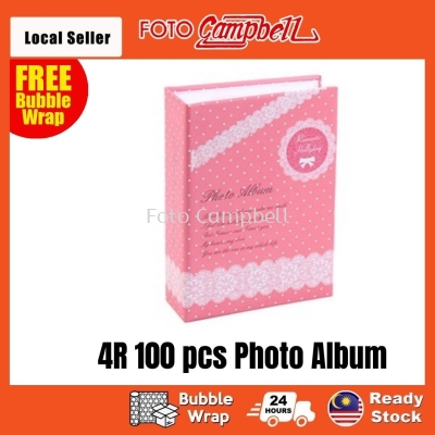4R Album 100pcs, 4R Album Gambar (Ready Stock)Pocket Album--- sweet pink