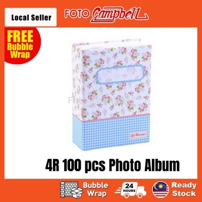 4R Album 100pcs, 4R Album Gambar (Ready Stock)Pocket Album--- white flower