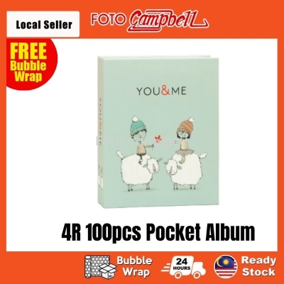 4R Album 100pcs, 4R Album Gambar (Ready Stock)Pocket Album-- you and me 