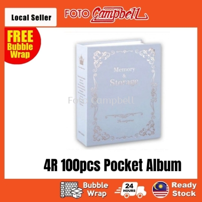 4R Album 100pcs, 4R Album Gambar (Ready Stock)Pocket Album--- classic blue