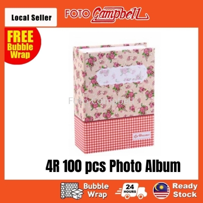 4R Album 100pcs, 4R Album Gambar (Ready Stock)Pocket Album--- pink flower