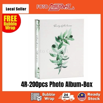 4R Album 200pcs + Box(Ready Stock)--- beauty leaves