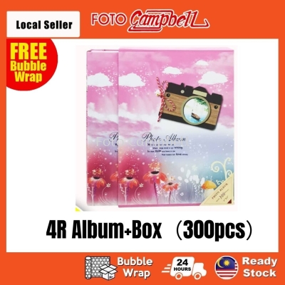 4R Album (300pcs), Photo Album, Album Gambar Ready Stock--- camera pink