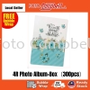 4R Album (300pcs), Photo Album, Album Gambar Ready Stock--- blue flower 4R-300pcs album