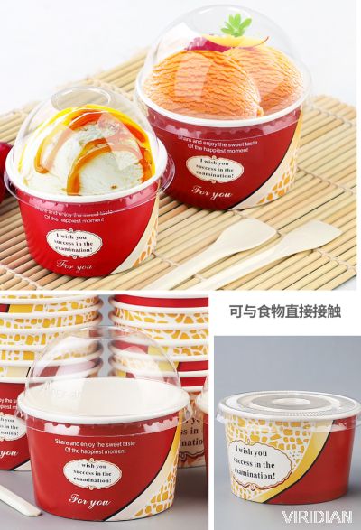 Ice Cream Cup Bowl Single Double PE