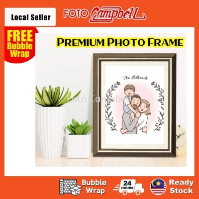 4R 5R 6R 8R Photo Frame Wooden Design(Ready Stock)