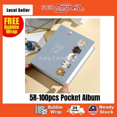 5R-100/200pcs  pocket Photo Album Ready Stock