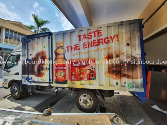 truck lorry sticker signage signboard at klang kuala lumpur puchong