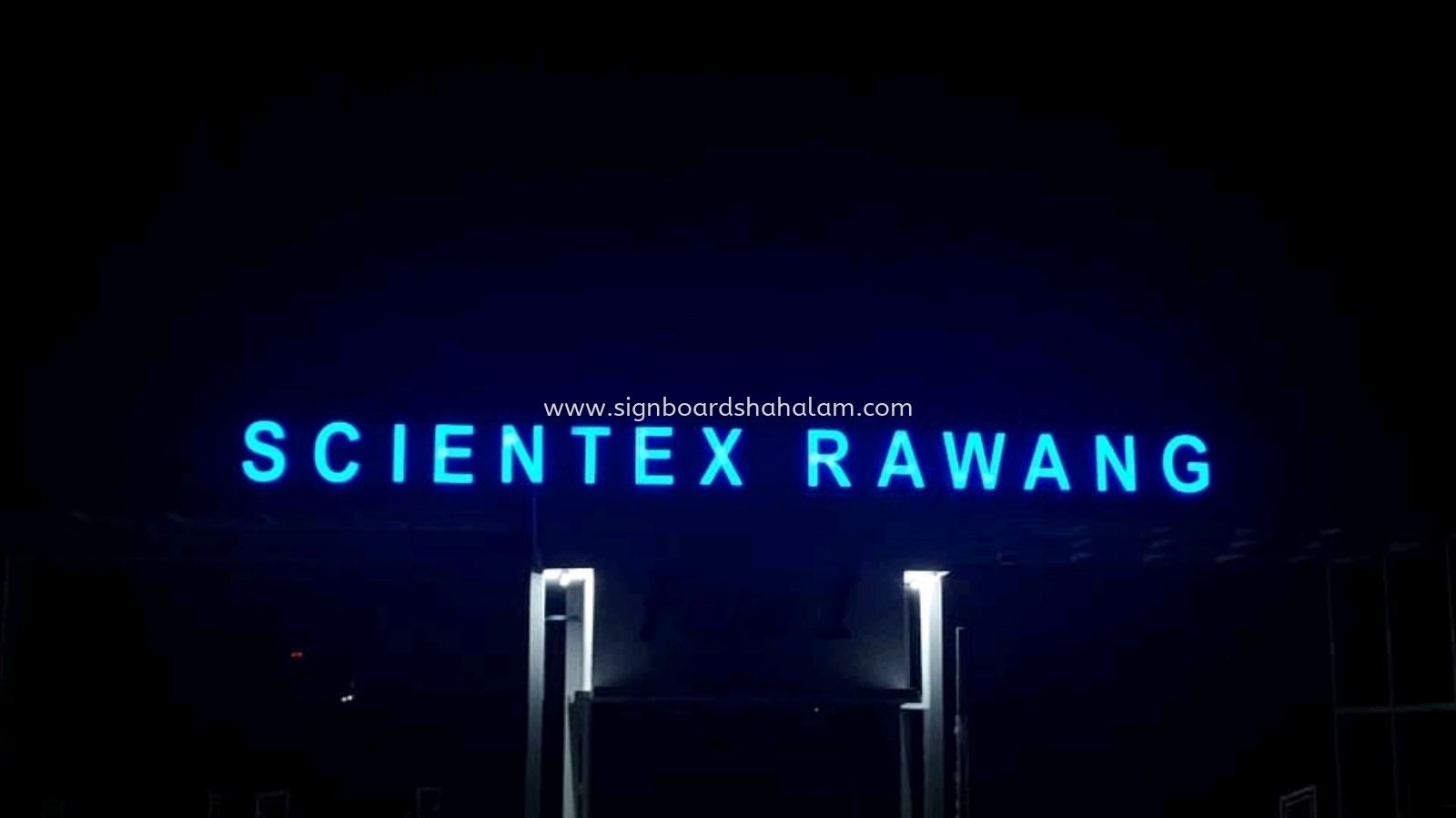 Signboard Scientex Rawang, Papan Iklan 3D Led