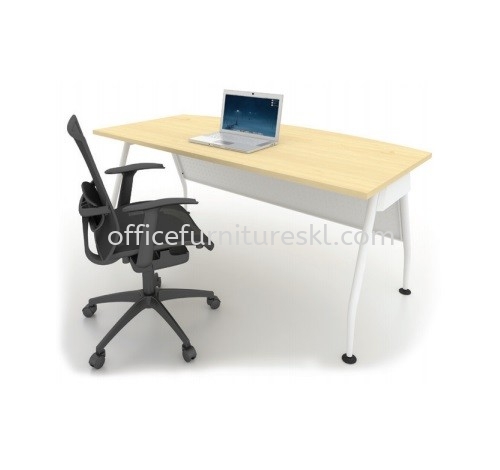 MADISON MEJA PEJABAT/TULIS EKSEKUTIF BERBENTUK D (Warna Maple) - Top 10 Best Model Executive Office Table | Executive Office Table USJ | Executive Office Table Taman Perindustrian UEP | Executive Office Table Serdang