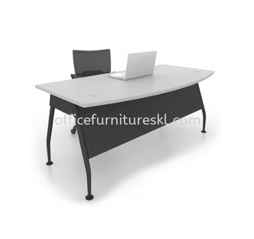 MADISON EXECUTIVE OFFICE TABLE/DESK D-SHAPE (Color Grey) - Top 10 Best Comfortable Executive Office Table | Executive Office Table Subang Light Industrial Park | Executive Office Table Taman Perindustrian USJ | Executive Office Table Bangi