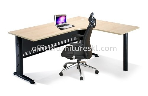 QAMAR MEJA PEJABAT/TULIS BERBENTUK L AQL 1815-M(L) - Year End Sale L-Shape Office Table/Desk | L-Shape Office Table/Desk Rawang | L-Shape Office Table/Desk Setia Walk Puchong | L-Shape Office Table/Desk Sri Petaling