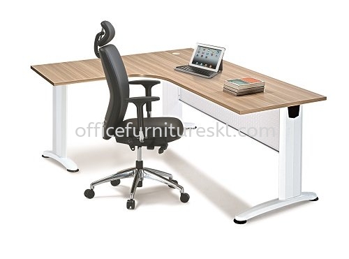 BERLIN WRITING OFFICE TABLE/DESK L-SHAPE ABL 1815 - Top 10 Most Popular Writing Office Table | Writing Office Table Taipan 2 Damansara | Writing Office Table Pusat Dagangan NZX | Writing Office Table Bandar Teknologi Kajang