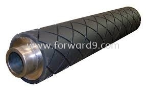 Rubber Roller Coating with Diamond Groove