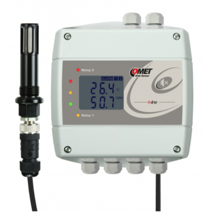 COMET H3531P Compressed-air thermometer hygrometer with Ethernet interface and relays