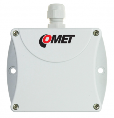 COMET P0212 Duct mount temperature transmitter with 0-10V output, stem length 120mm