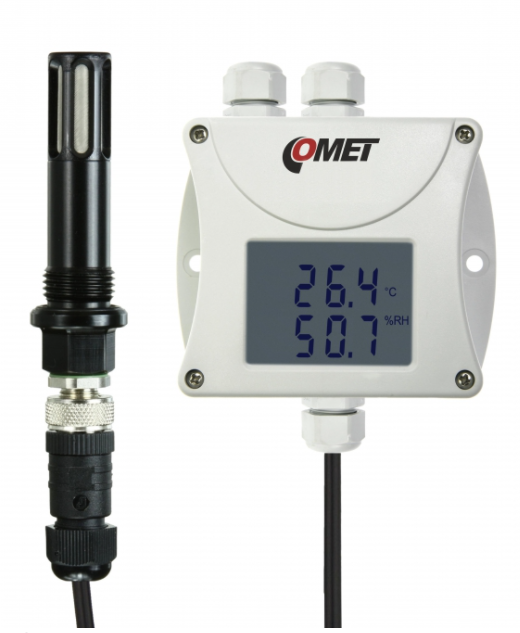 comet t3419p compressed air rh+t transmitter with rs485 output