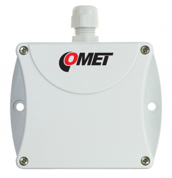 comet p0212 duct mount temperature transmitter with 0-10v output, stem length 120mm