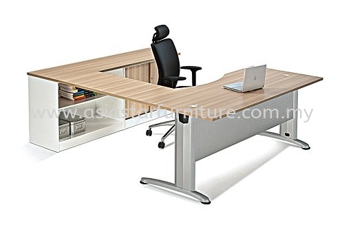 BERLIN L-SHAPE WRITING OFFICE TABLE/DESK - L-Shape Office Table Sunway | L-Shape Office Table Bukit Jalil | L-Shape Office Table Sentul | L-Shape Office Table Brickfield