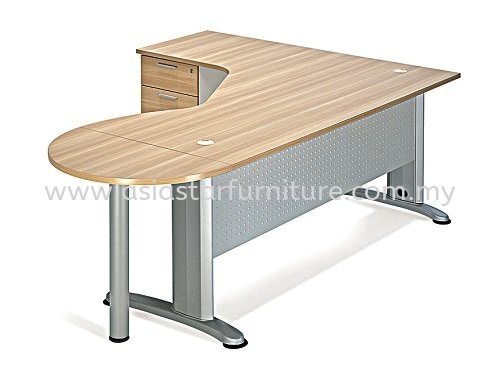 BERLIN L-SHAPE WRITING OFFICE TABLE/DESK - L-Shape Office Table Subang | L-Shape Office Table Damansara Jaya | L-Shape Office Table Uptown PJ | L-Shape Office Table Pusat Bandar Damansara