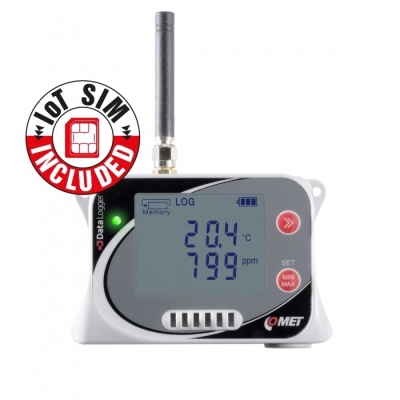 Comet U4440Msim IoT Wireless Temperature, Relative Humidity, CO2 and atmospheric pressure Datalogger