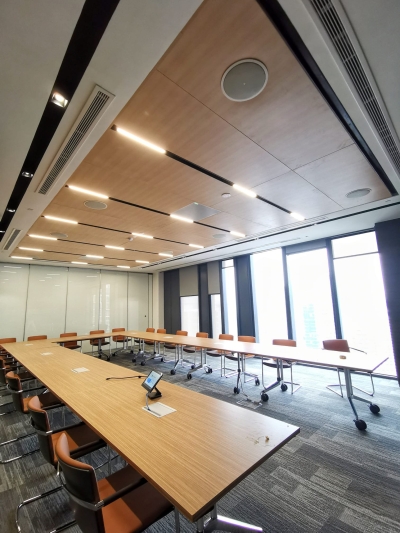 Custom Square Ceiling - WOOD Color