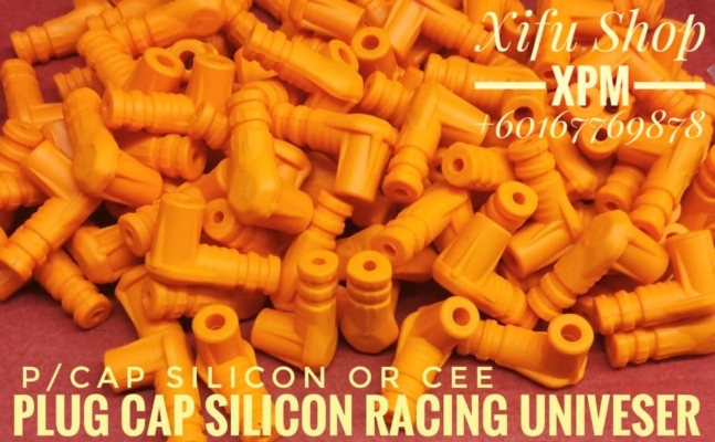 PLUG CAP SILICON RACING UNIVERSAL ORANGE P/CAP SLC OR IEE