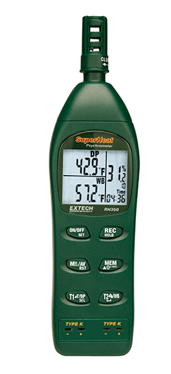 extech rh350 : dual input hygro-thermometer