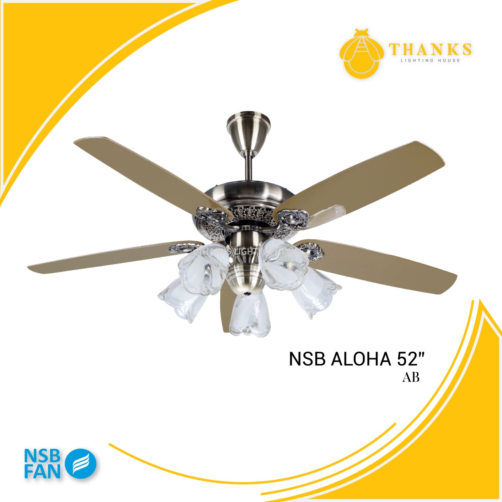 NSB ALOHA CEILING FAN