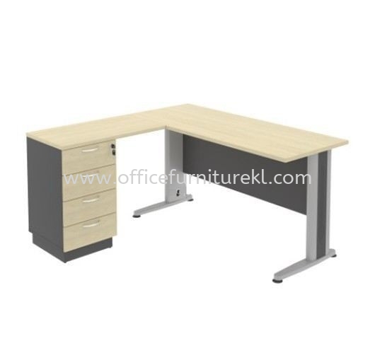 TITUS 5' Writing office table Desk With Stand Pedestal Drawer Set