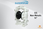 Sandpiper Diaphragm Pump S15 Non-Metallic 1 1/2" Sandpiper Diaphragm Pump Diaphragm Pump