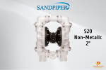 Sandpiper Diaphragm Pump S20 Non-Metallic 2" Sandpiper Diaphragm Pump Diaphragm Pump