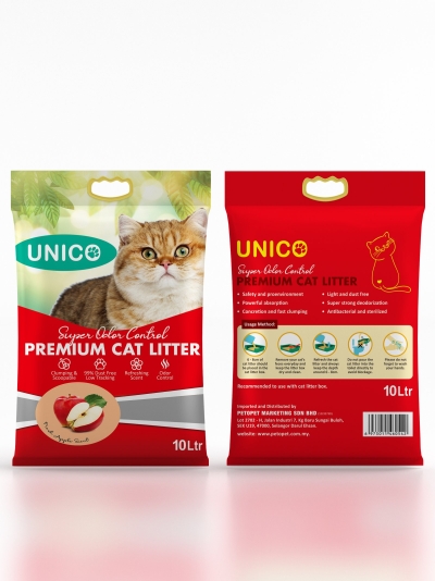 60542 Unico 10L Cat Litter - Apple