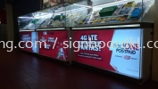 red one shopping mall booth singage signboard at klang kuala lumpur puchong Papan Tanda Timbul Di Pusat Beli-Belah