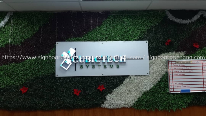 cubictech 3d led frontlit lettering signage signboard at klang kuala lumpur puchong