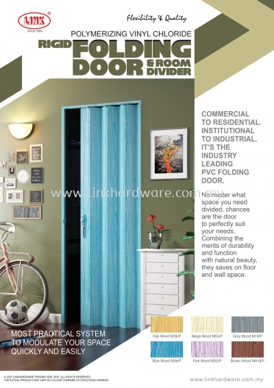 PVC Folding Door  Rigid