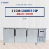 3 Door Counter Top (Chiller / Freezer) Counter Top Series Stainless Steel Series