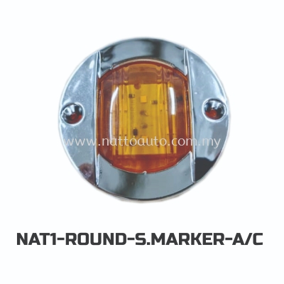 ROUND AMBER LED SIDE MARKER LAMP BUS TRUCK LORRY ROOF LAMP SIDE MARKER LAMP