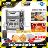 FRESH YXY-90ASS 3 Layers Gas Convection Oven 0.3kW Oven & Fermenting Box Bakery & Noodle Equipment Food Processing Machine