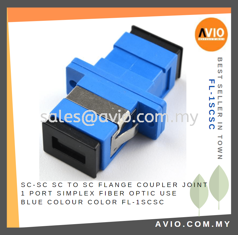 Simplex 1 Port SC to SC SC-SC Flange Coupler Joint Blue Color for Fiber ...