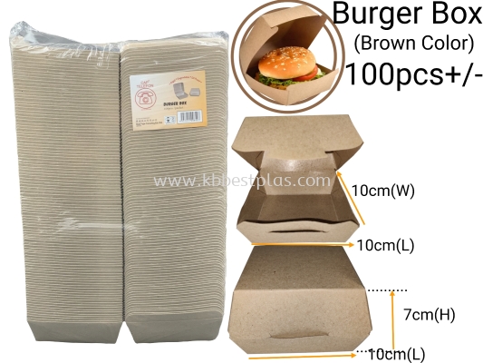 Burger Box (Brown) 100pcs+/-