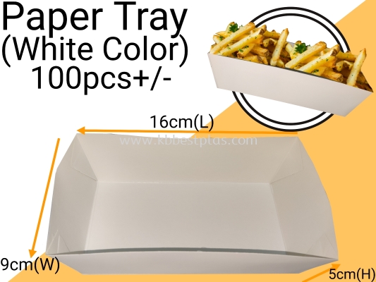 Paper Tray (White) 100pcs+/-