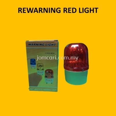 RED COLOR WARNING INDICATING LIGHT