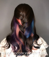 Unicorn Multicolored Hair Color 