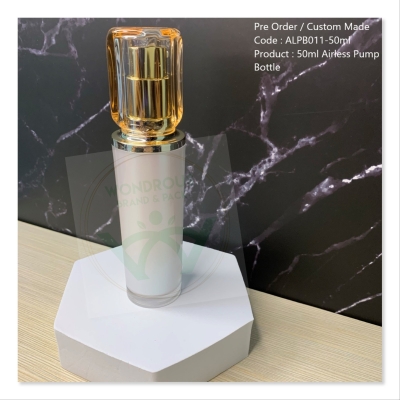 50ml Unique Acrylic Airless Pump Bottle (Lotion Pump) - ALPB011