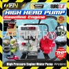 EUROX PPU6010 7HP 3.6L 2" 4-Stroke Gasoline High Pressure Water Pump / Engine Pump 212cc Gasoline Water Pump Water Pump