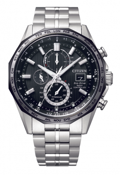 CITIZEN ECO-DRIVE SUPER TITANIUM TM PERPETUAL CALENDAR AT-8218-81E RADIO-CONTROLLED