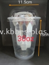 30oz Plastic Cup + Dome Lid 50pcs+/- Plastic Cup